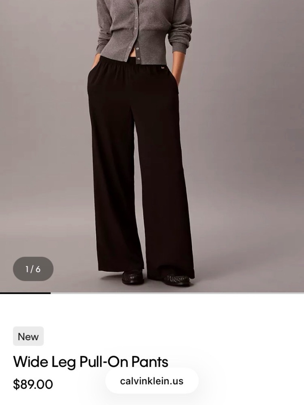 Calvin Klein Plum Wide Leg Pull On Trouser/Lounge M
Retail
$89